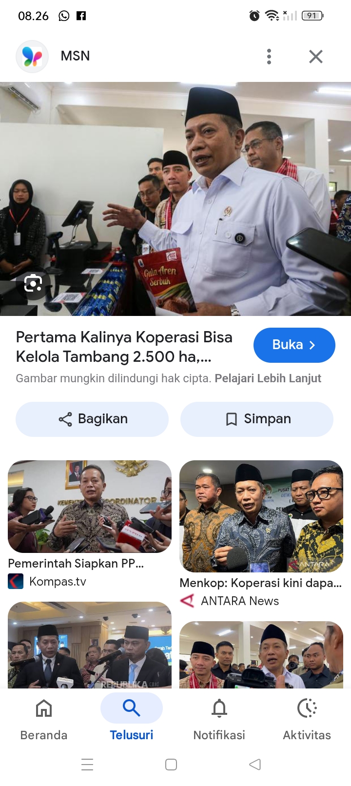 Menteri Koperasi (Menkop), Ferry Juliantono mengumumkan jika Koperasi Desa Merah Putih telah diizinkan mengelola sektor sektor sektor pertambangan, termasuk di Nusa Tenggara Barat (NTB).