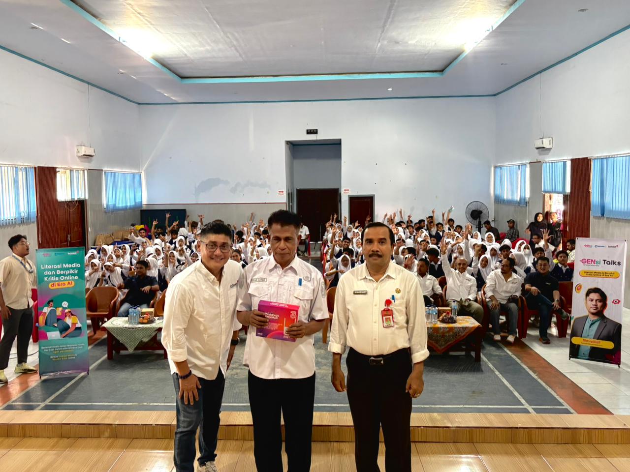 Indosat menggelar Workshop Literasi Digital di SMA Negeri 4 Kota Bima, Rabu (15/10).