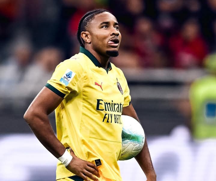 Christopher Nkunku, striker AC Milan yang belum juga mencetak gol pertamanya di Serie A Italia.