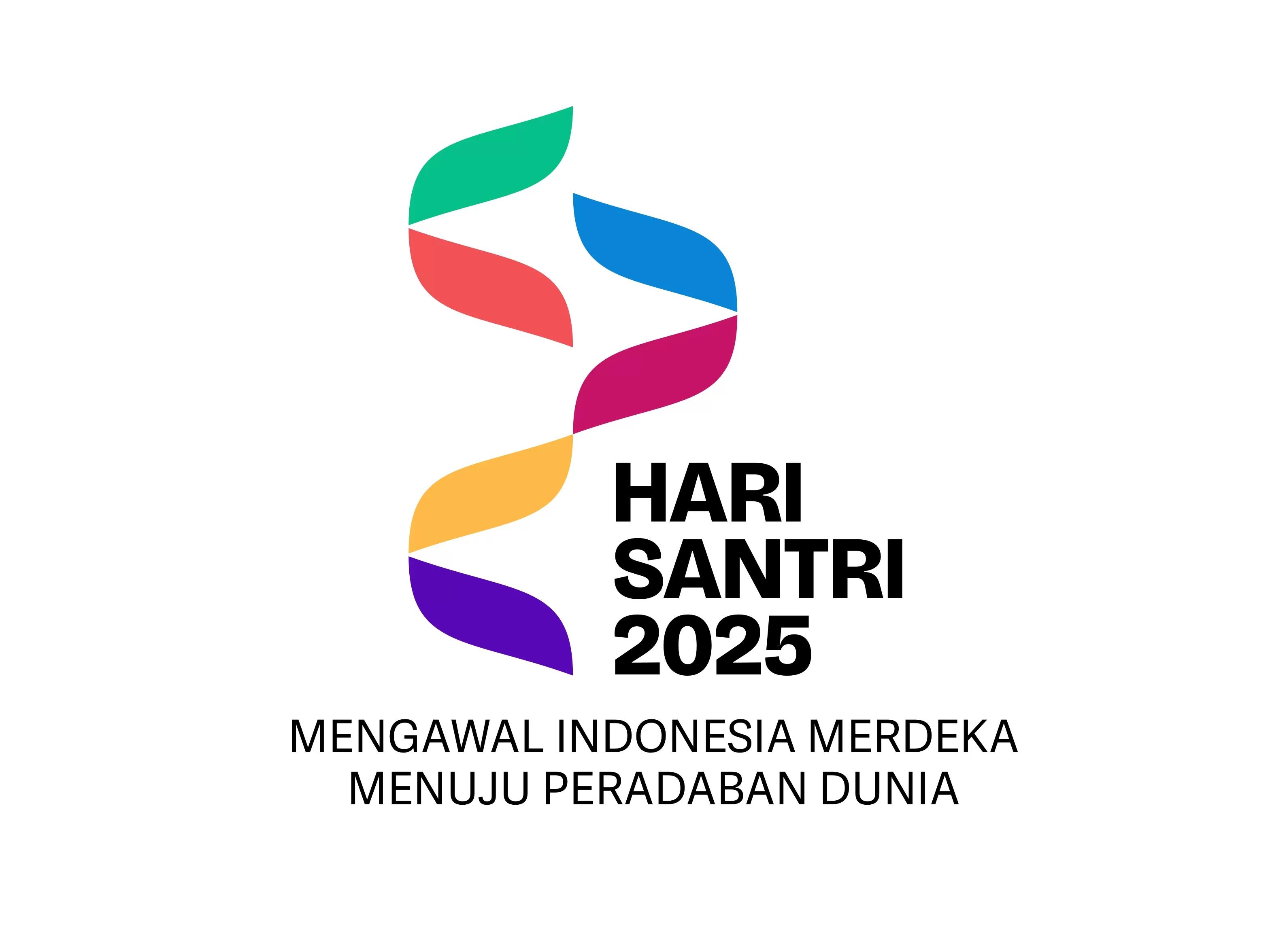 Logo resmi dari Kementerian Agama dalam rangka memperingati Hari Santri Nasional tahun 2025. (Dok. Kemenag)