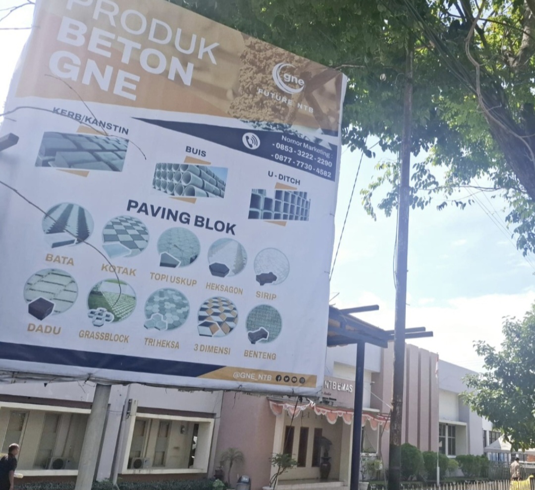 Inilah kondisi kantor PT GNE di Jalan Selaparang Nomor 60 Mayura, Cakranegara, Kota Mataram.