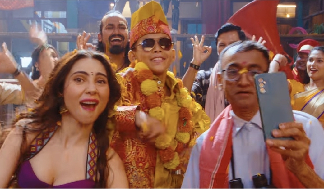 Rayyan Arkan Dikh berkolaborasi dengan aktris dan penyanyi Bollywood Zahrah S. Khan dalam video musik terbaru berjudul &ldquo;Aura Farming&rdquo; yang dirilis di bawah label raksasa T-Series India. (istimewa)