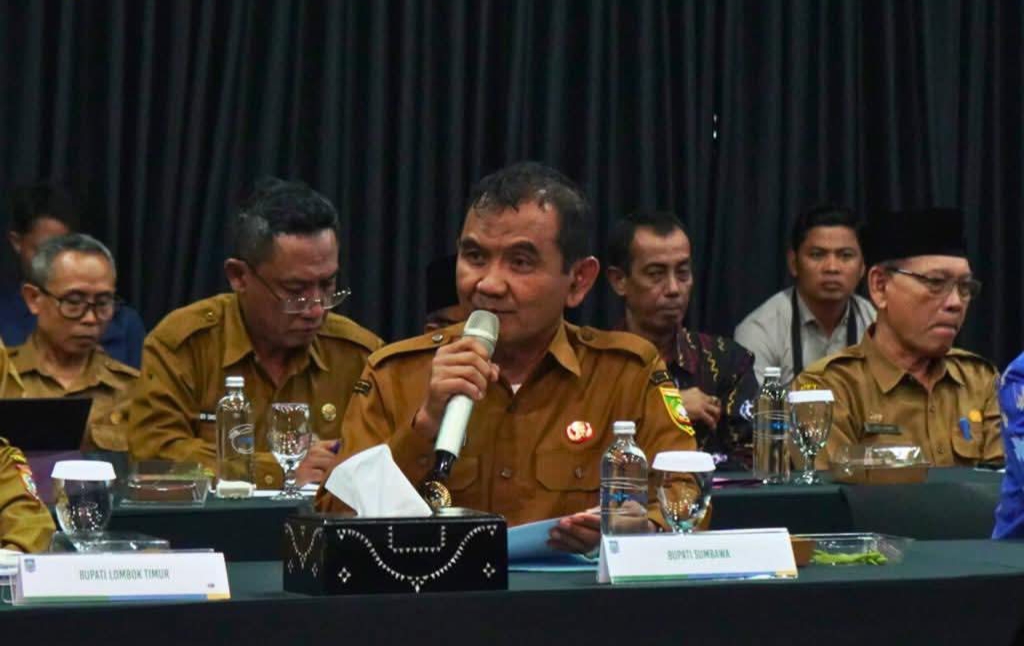 Wabup Sumbawa Mohamad Ansori menyuarakan masalah pendidikan di hadapan Mendikdasmen Abdul Mu