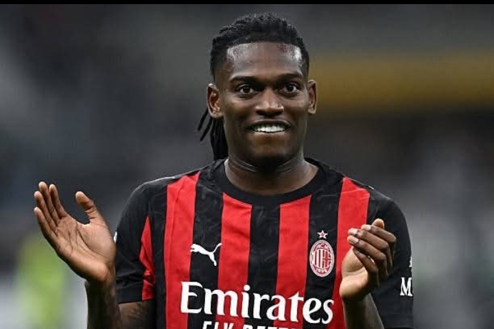 Striker AC Milan Rafael Leao yang diharap mampu tampil baik saat menghadapi Pisa.