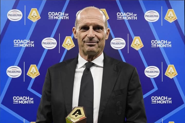 Pelatih AC Milan Massimiliano Allegri.