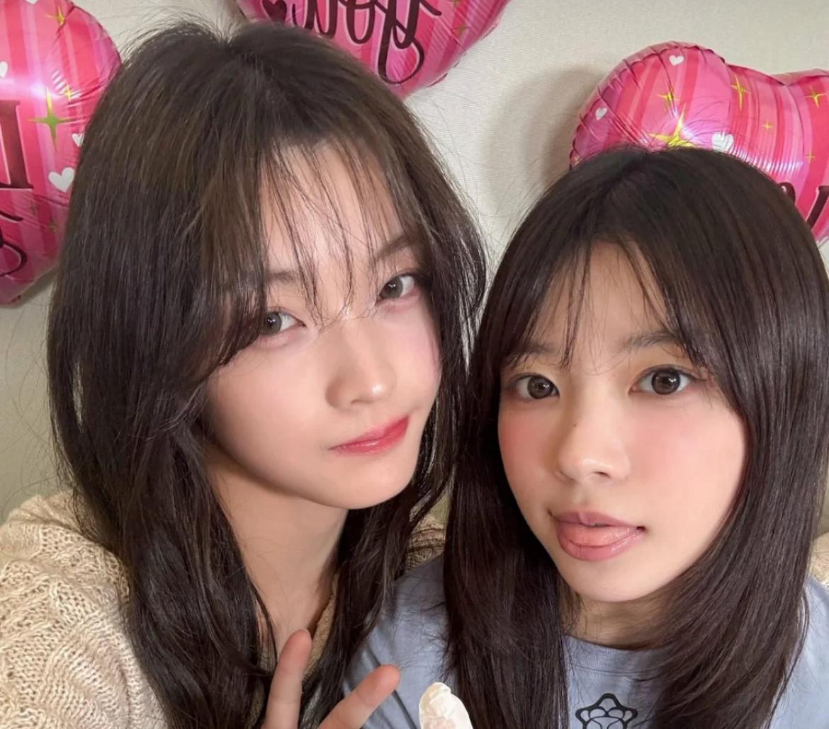 Iroha dan Moka, idol K-Pop asal Jepang yang merupakan member dari  grup ILLIT.