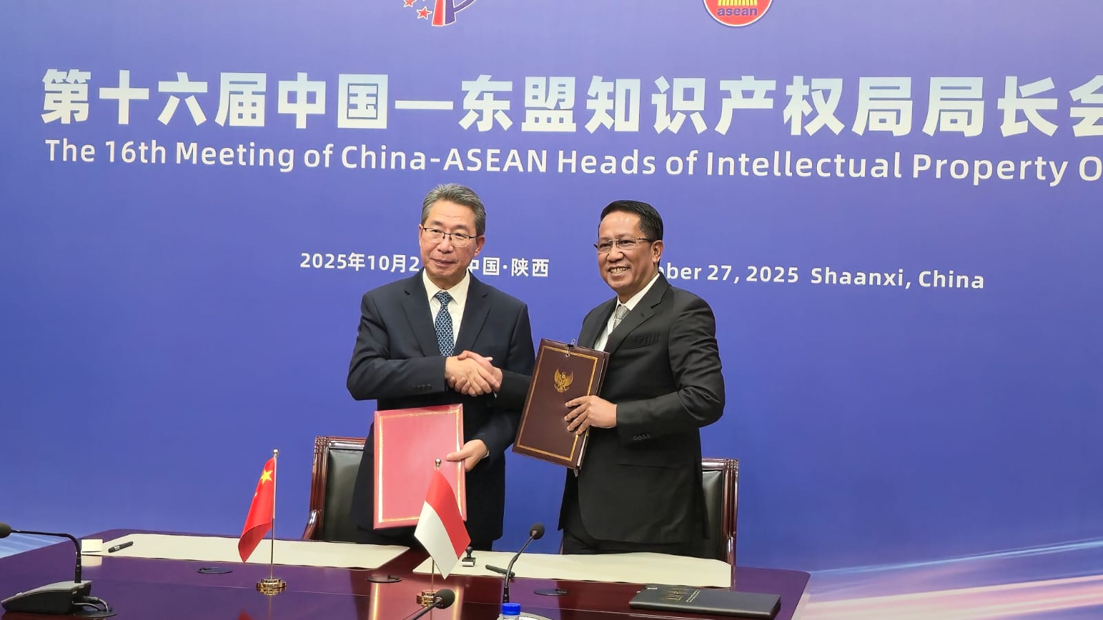 Menteri Hukum Supratman Andi Agtas mewakili Pemerintah Indonesia menghadiri Pertemuan ke-16 China - ASEAN Heads of Intellectual Property Offices di Xi&rsquo;an.