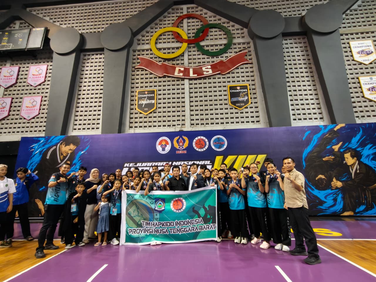 Kontingen Hapkido NTB sukses menorehkan prestasi di Kejurnas Hapkido Indonesia VIII.