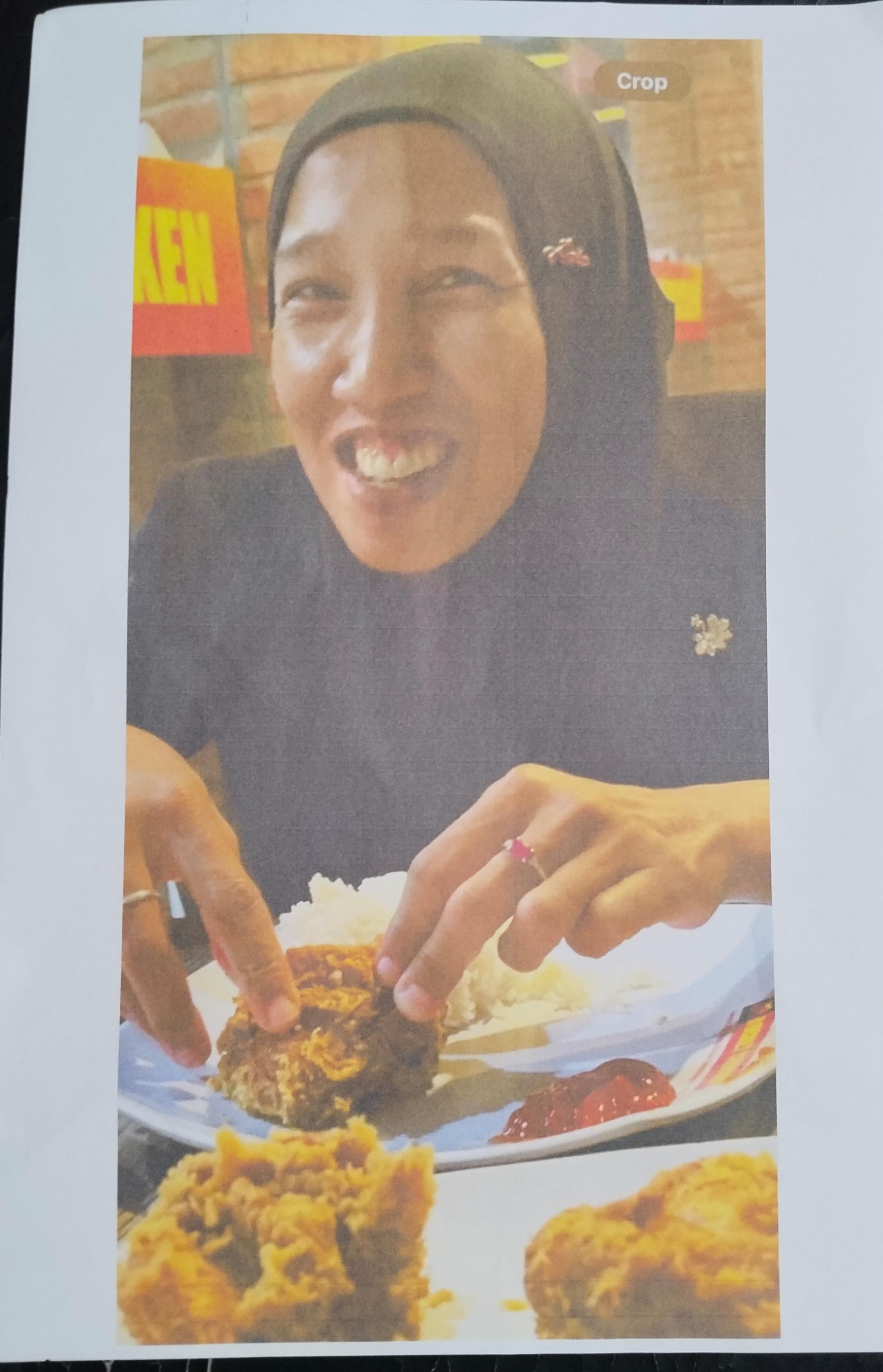 Fitri Rosita istri pelapor yang dikabarkan hilang di Sembalun