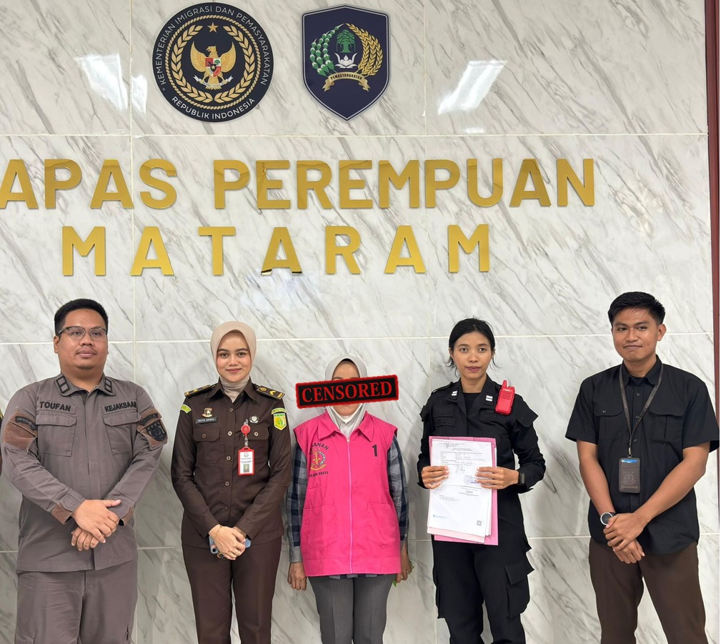 Inilah para tersangka diduga menyelewengkan beras bantuan pangan alokasi bulan Februari 2024 di Desa Barabali, Batukliang, Lombok Tengah
