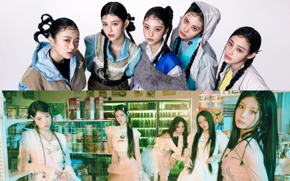 Pengadilan Distrik Seoul memutuskan bahwa ILLIT (bawah) tidak menjiplak konsep NewJeans (atas).