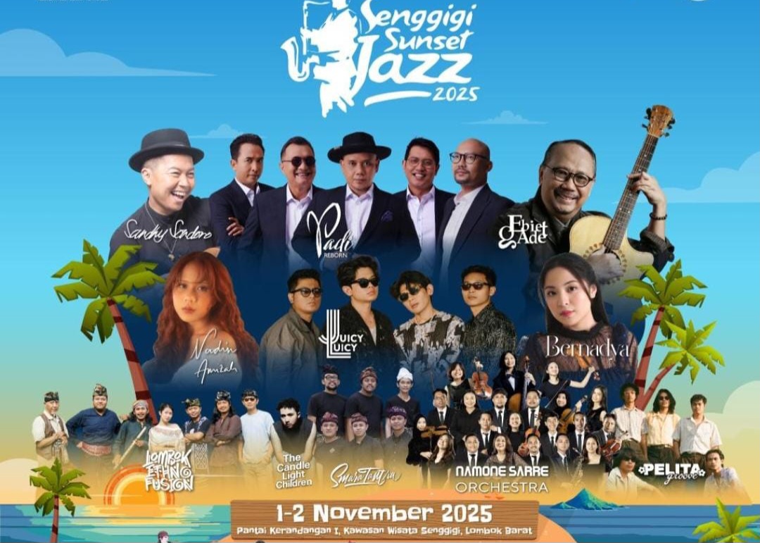 Inilah sederet artis dan musisi yang hadir di Senggigi Sunset Jazz 2025