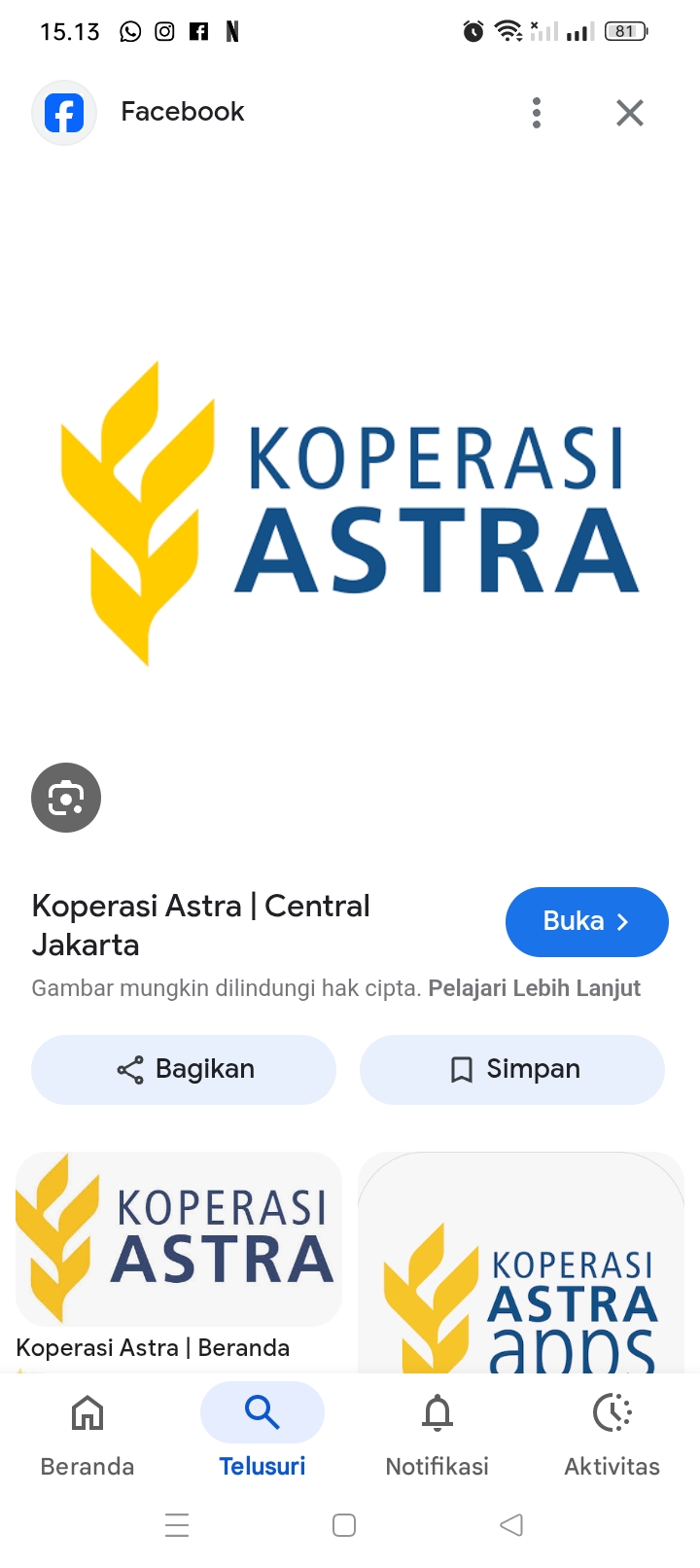 Koperasi Astra International buka lowongan kerja untuk tenaga IT.