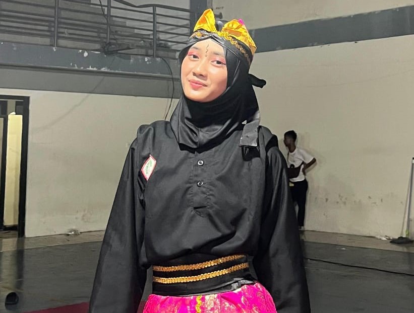 Ananda Aghnia Zalila Putri, siswa MAN 2 Mataram tampil memukau pada O2SN tingkat Provinsi NTB.