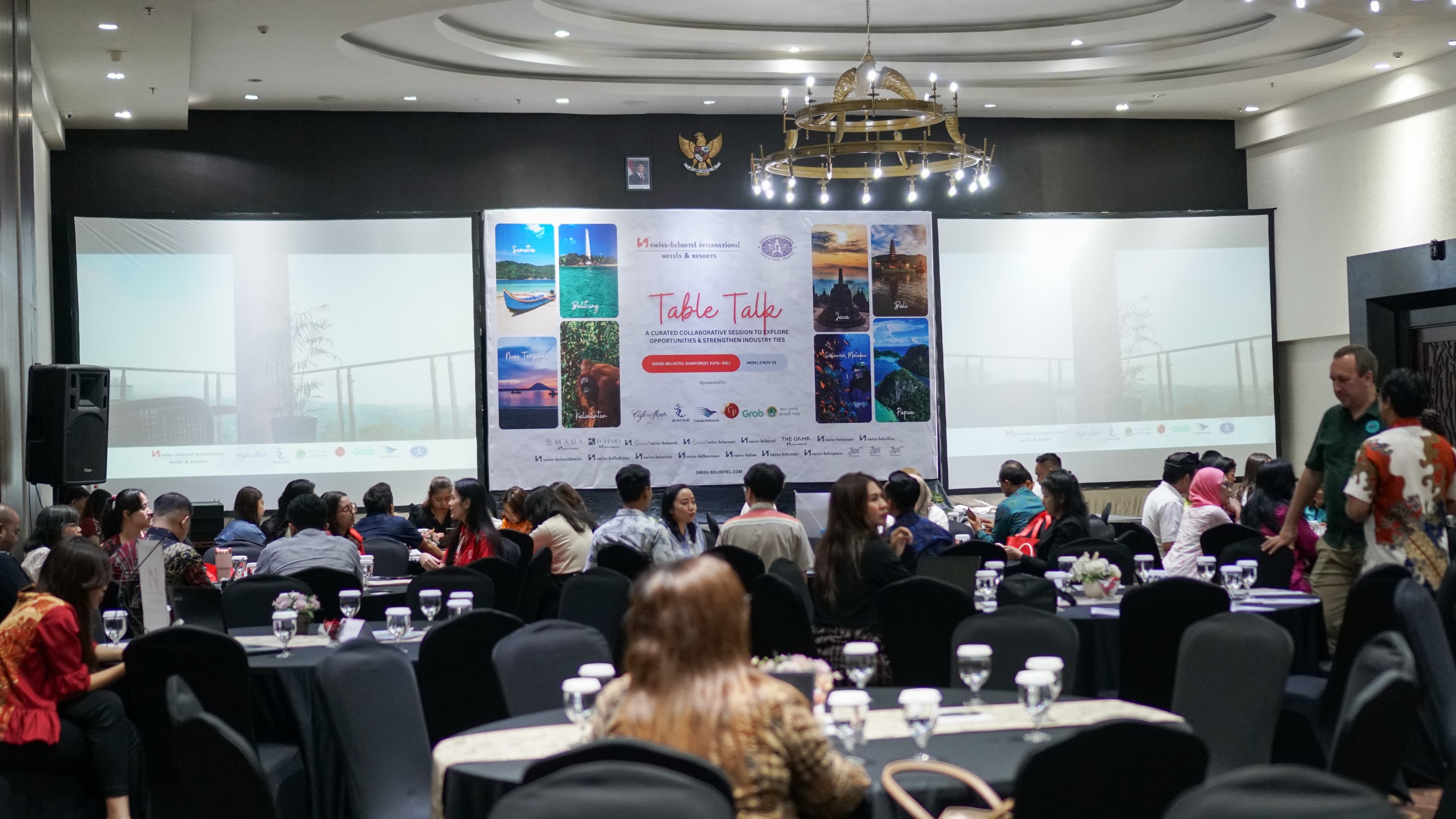 Swiss-Belhotel International Bali Region menggelar Table Talk 2025 di Kuta, Bali, Senin (3/11).