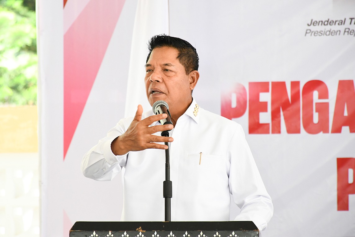 Bupati Lombok Timur (Lotim) Haerul Warisin saat memberikan arahan kepada semua pejabat di Lotim pada acara Sinkronisasi dan Harmonisasi Program Pemerintah Pusat dengan Pemerintah Daerah