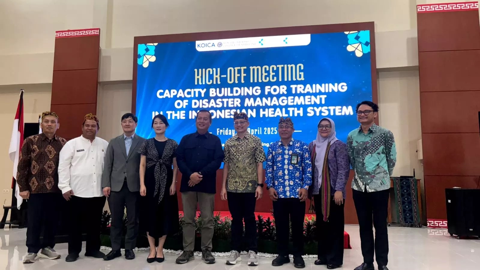 BUKA: Gubernur NTB Lalu Muhamad Iqbal saat acara kickoff Meeting for Capacity Building Training of Disaster Management in the Indonesia Health System di Bapelkes Mataram