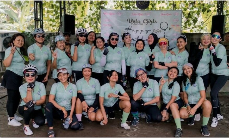 KONSISTEN: Komunitas Sepeda Wanita Velo Girls Lombok menjadi salah satu komunitas yang konsisten terjaga selama 15 tahun.
