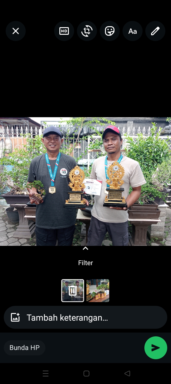 Max Mataram Berhasil Raih Best Ten di Ajang Kontes Bonsai Internasional The Max 30cm Festival di Bali.