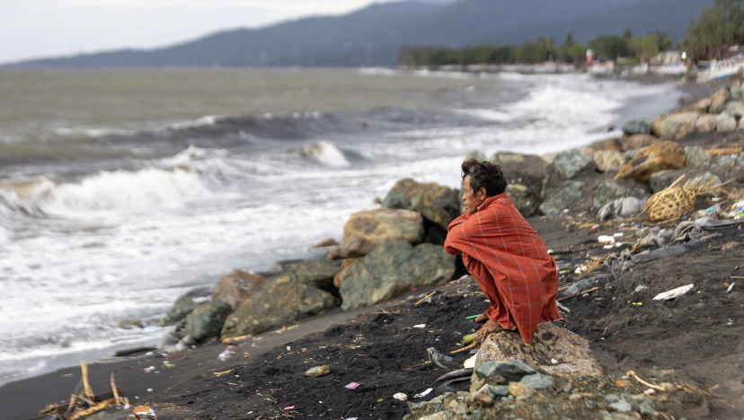 Mitigasi abrasi dengan usulan pembangunan breakwater.