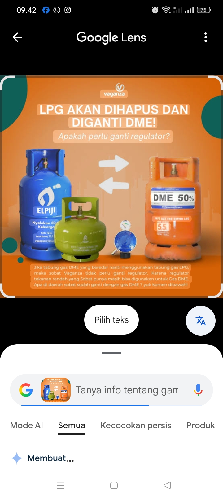 Peluang Dimethyl Ether (DME) untuk menggantikan Gas LPG di Indonesia semakin besar setelah Bahlil Lahadalia bertemu Presiden Prabowo.