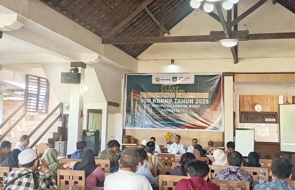 Pelatihan Peningkatan Kompetensi di Lombok Barat ini digelar dalam dua angkatan mulai Rabu (12/11) hingga Jumat (14/11).