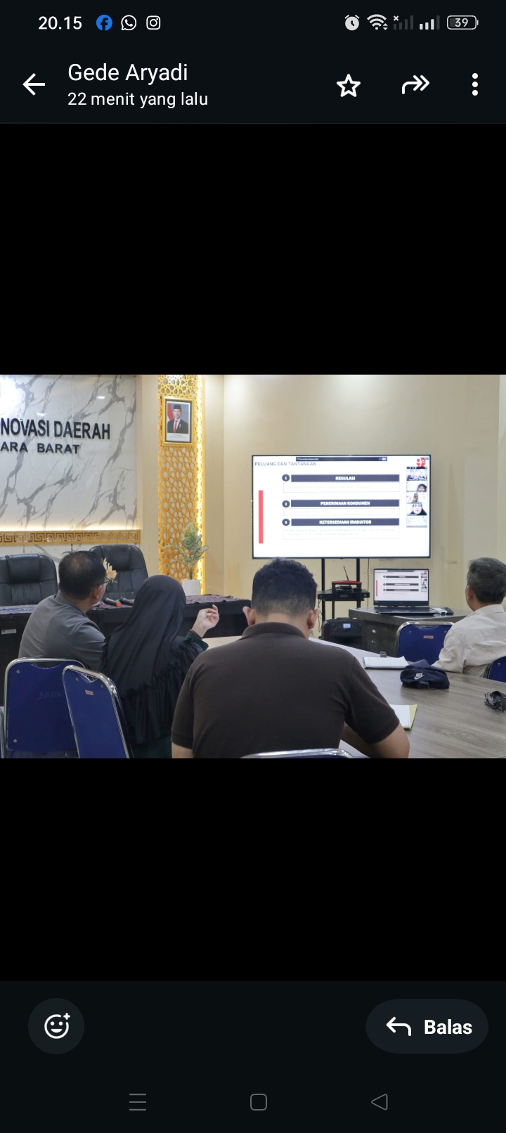 BRIDA NTB dan BRIN lakukan Zoom Meeting memahas dukungan riset dan pendampingan berbagai program prioritas NTB