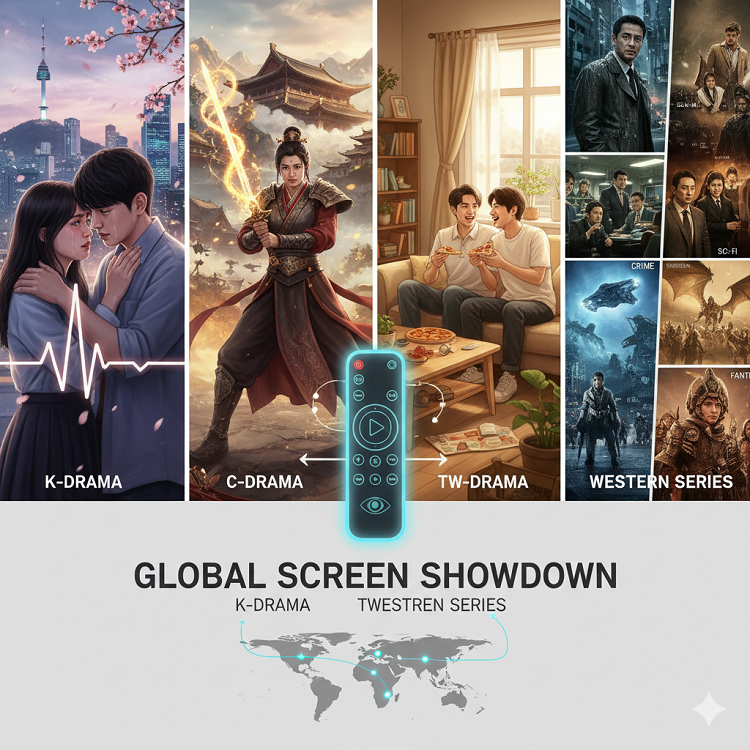 Perang Tontonan Global: Drama Mana yang Paling Mencuri Perhatian? China, Korea, Taiwan, atau Barat?
