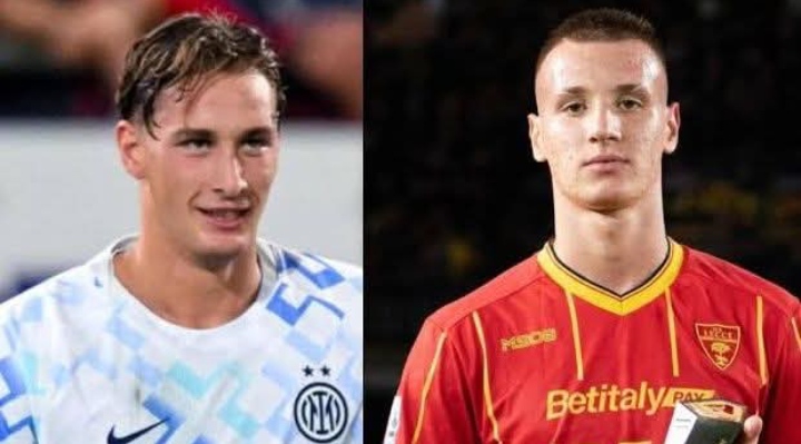 Pio Esposito dan Francesco Camarda, 2 bintang muda Inter Milan dan AC Milan.