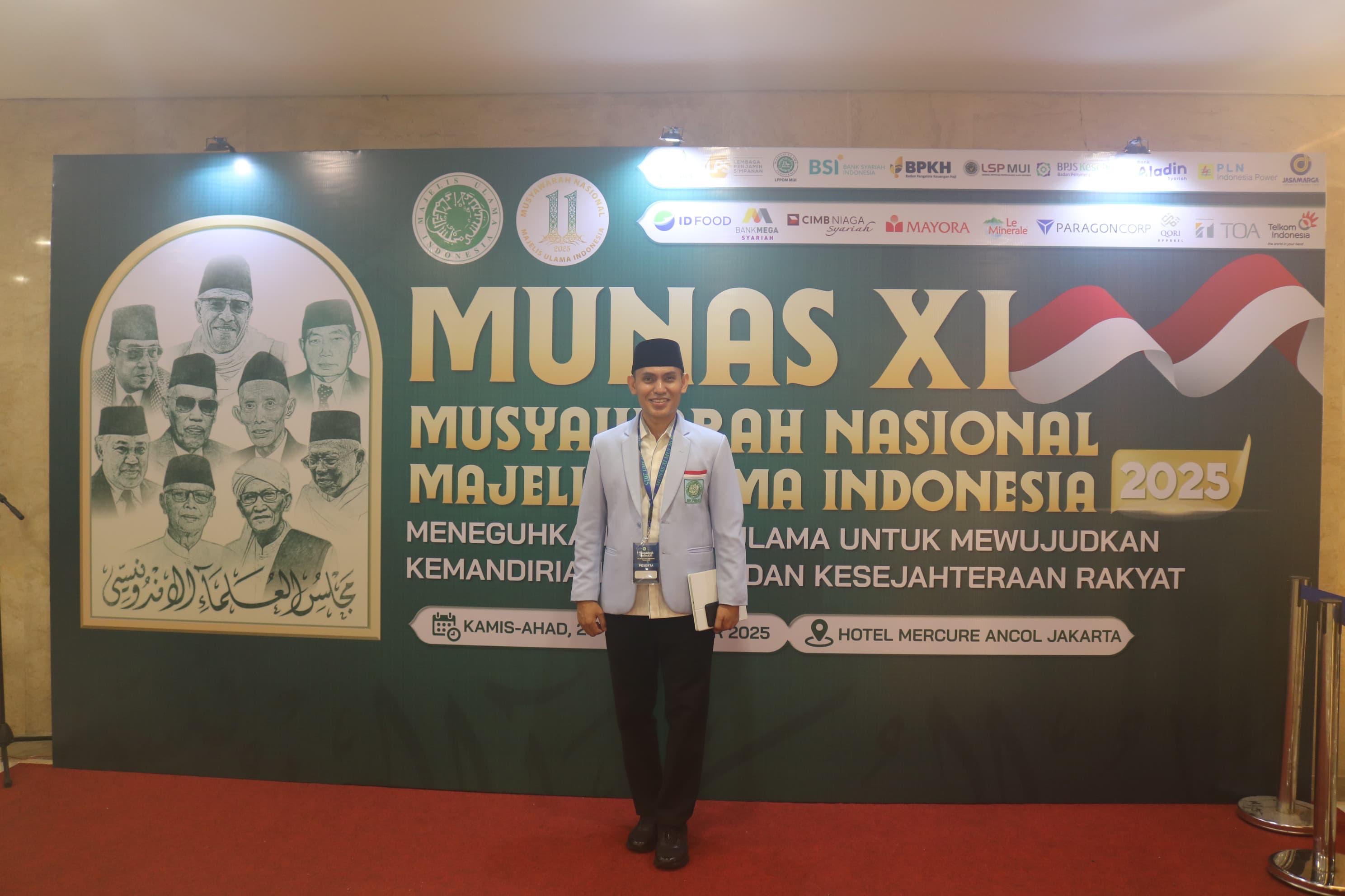MAJUKAN UMAT: Ketua Umum DPP BKPRMI Nanang Mubarok hadir di acara Musyawarah Nasional (Munas) XI Tahun 2025 di Jakarta, 20-23 November.