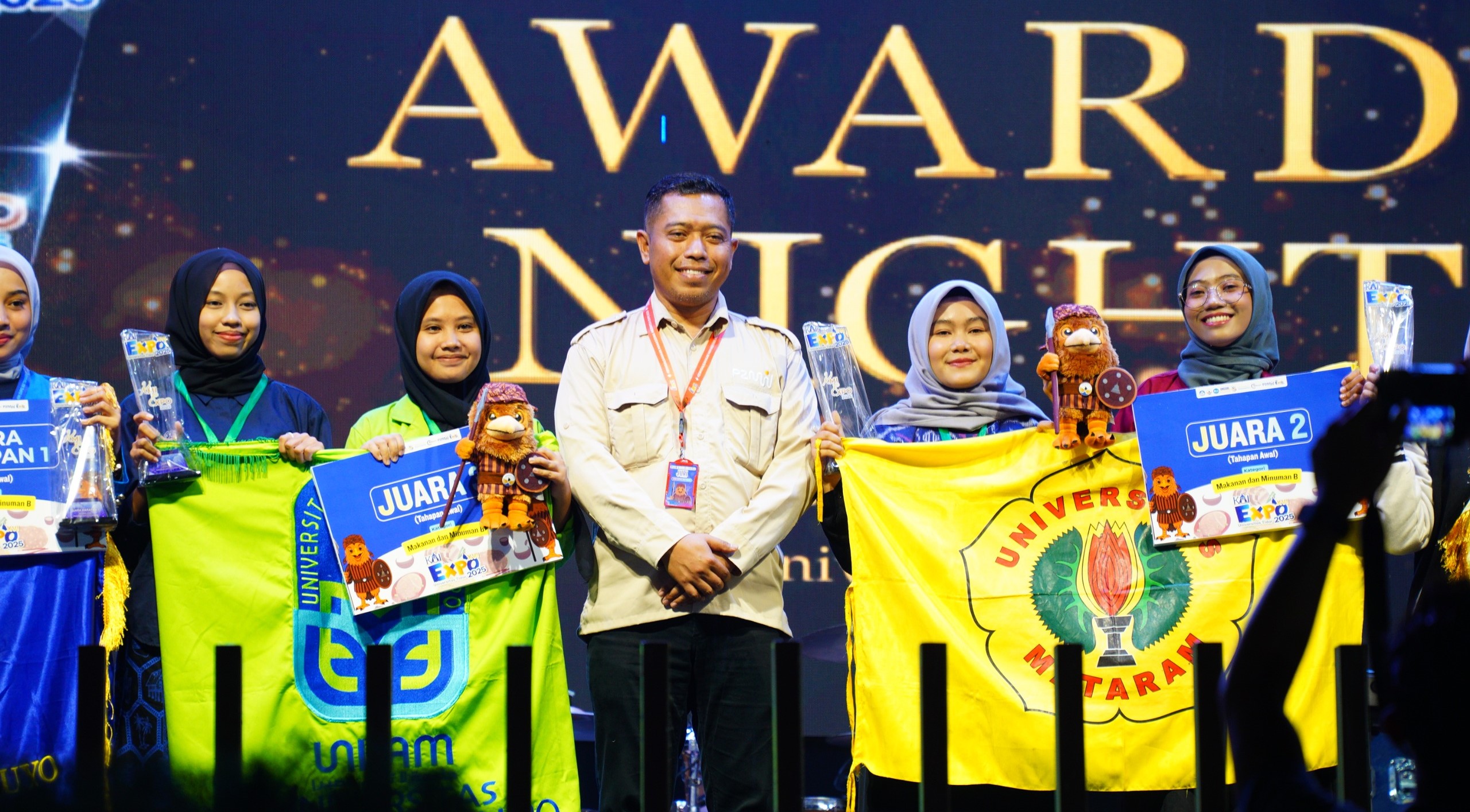 Tim tim P2MW Unram berhasil menyabet juara pada ajang KMI Expo 2025 di Universitas Tidar, Magelang, Jumat lalu (21/11).