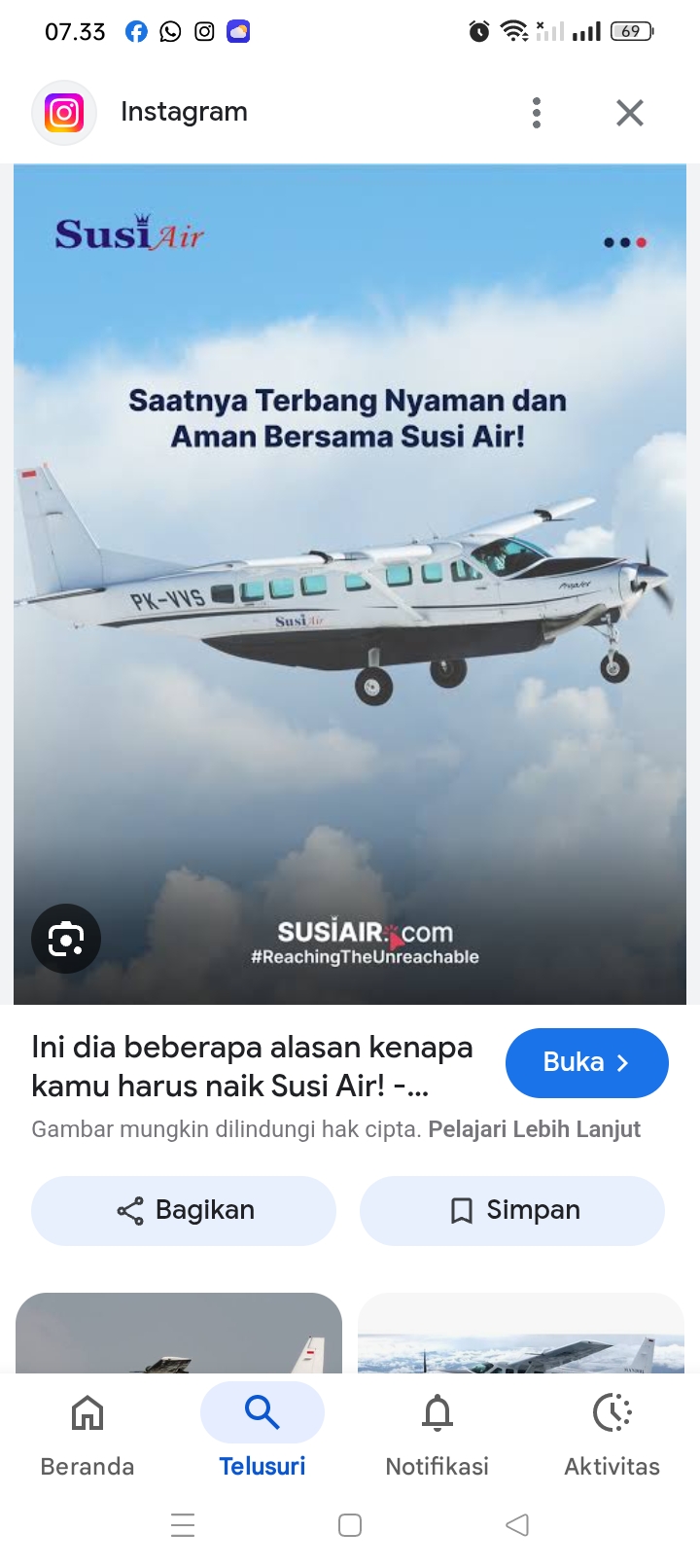 PT ASI Pudjiastuti Aviation atau Susi Air saat ini membuka lowongan kerja untuk lulusan D3 dan S1 berbagai jurusan.