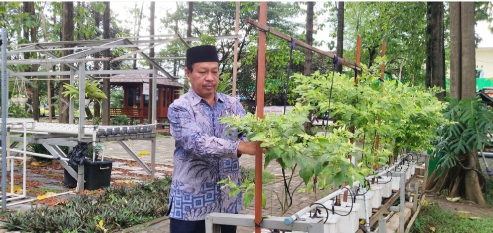 Ketua DKM Baitul Makmur Muhammad Suhapli di Taman Ecoedupark, Selasa (18/11).