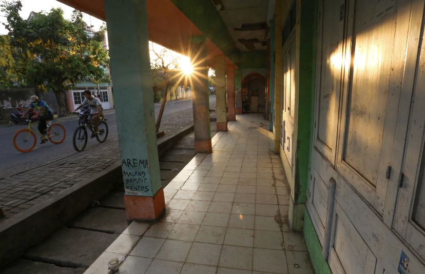 Jalur yang akan dijadikan area car free night di kawasan Kota Tua Ampenan, .
