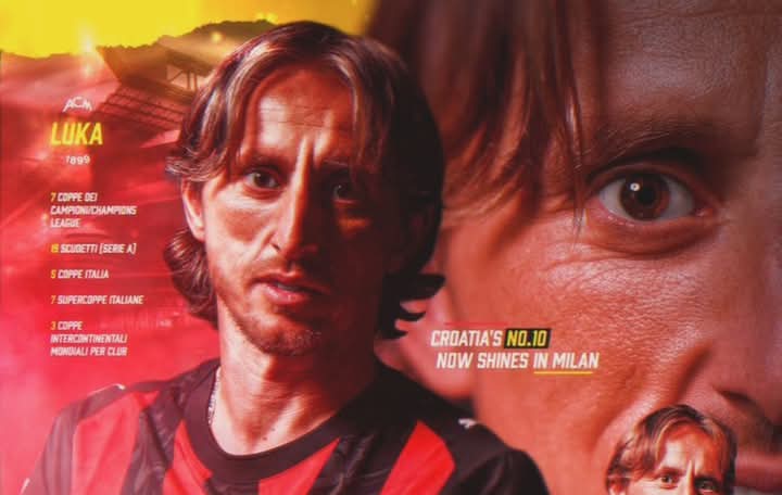Luka Modric, pemain tengah AC Milan.