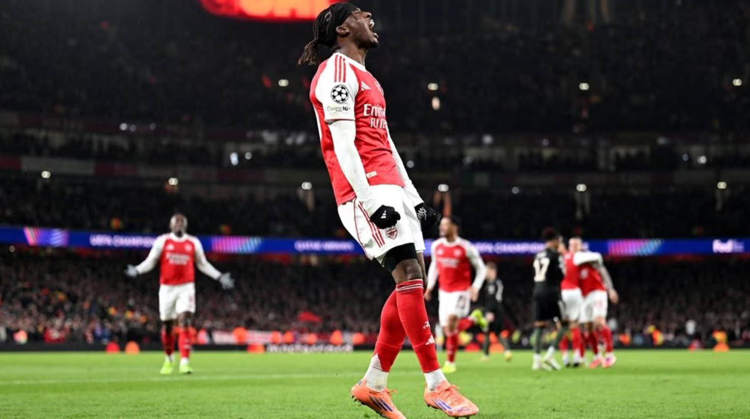 Noni Madueke menjadi salah satu pemain kunci Arsenal saat mengalahkan Bayern Munchen di Liga Champions.