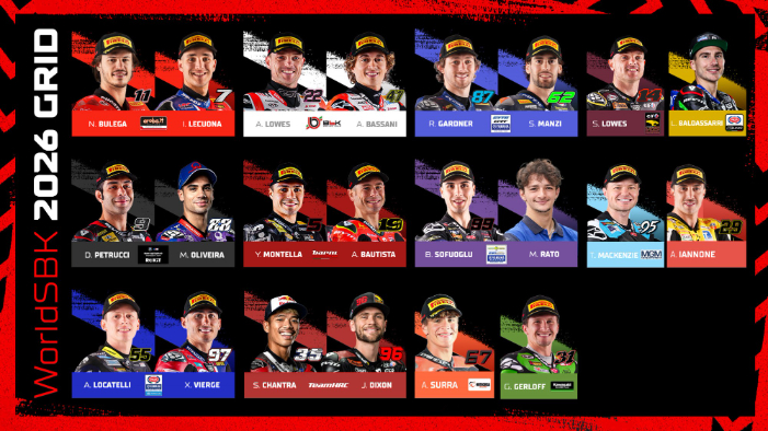 Grid WorldSBK 2026 resmi lengkap. Rea pensiun, Lecuona ke Ducati, Iannone comeback dengan proyek besar. Semua line-up tim telah dipastikan.