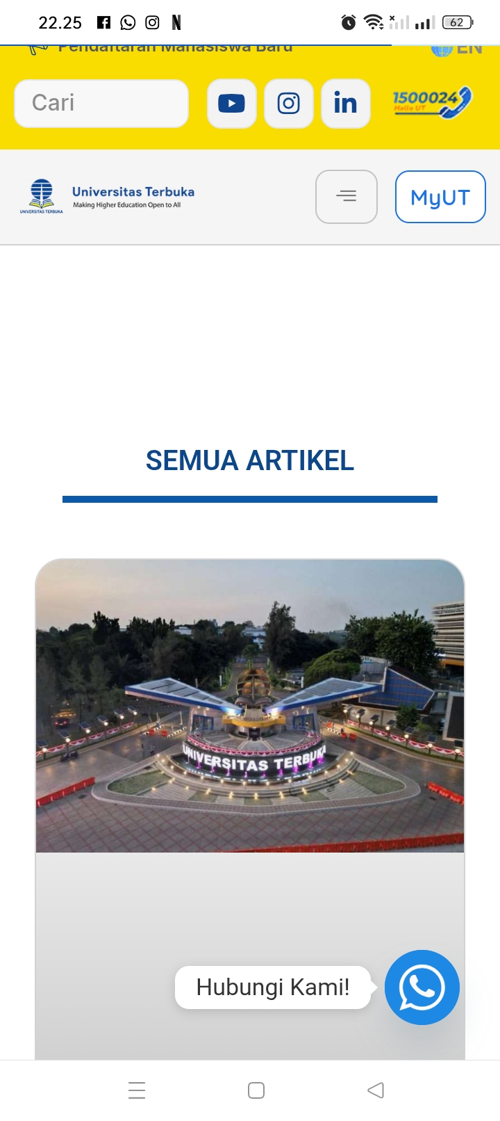 Tak perlu risau jika tak puunya dana tapi memiliki minat yang besar untuk kuliah, karena ada Program Kuliah Gratis bagi 2,5 juta lulusan SMA/SMK dari Universitas Terbuka.