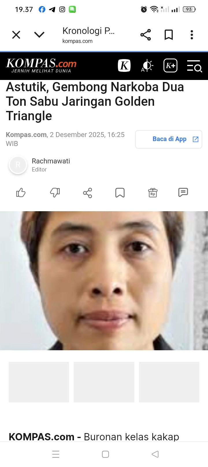 Buronan kasus sabu Rp5 Triliun, Dewi Astutik, berhasil ditangkap BNN di Sihanoukville, Kamboja dalam sebuah operasi senyap.