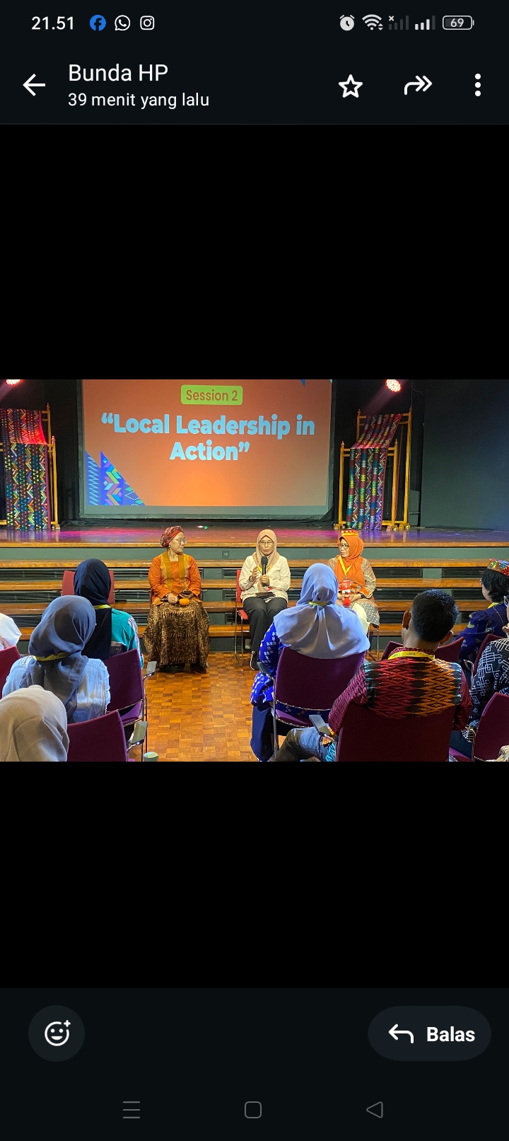 Mengisi materi di Weaving Peace Together Jakarta, Kadinsos NTB Nunung Triningsih tekankan peran perempuan dalam ciptakan harmoni sosial.