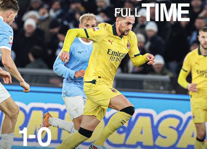 Hasil akhir Coppa Italia Lazio vs AC Milan.