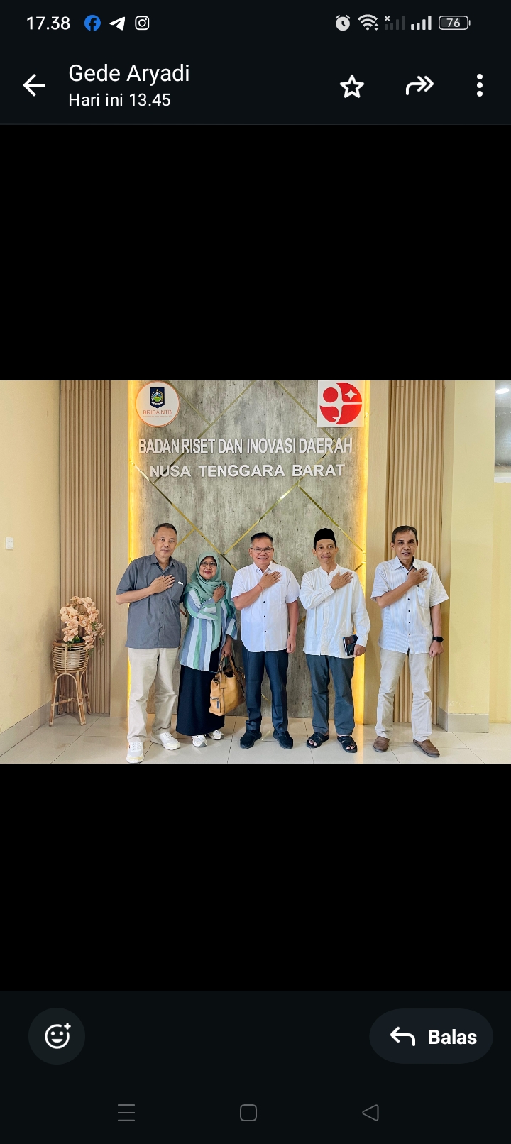 Jumat (5/12), Kepala BRIDA NTB I Gede Putu Aryadi, S.Sos., MH menerima kunjungan dari BRIN dalam rangka pemaparan hasil riset peningkatan kualitas garam Lombok Timur.