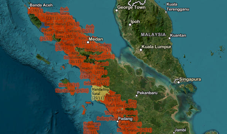 Sebaran rekapitulasi bencana yang melanda Aceh, Sumatera Utara, dan Sumatera Barat terbaru per 08 Desember 2025 menunjukkan skala dampak bencana yang masif dan memprihatinkan.