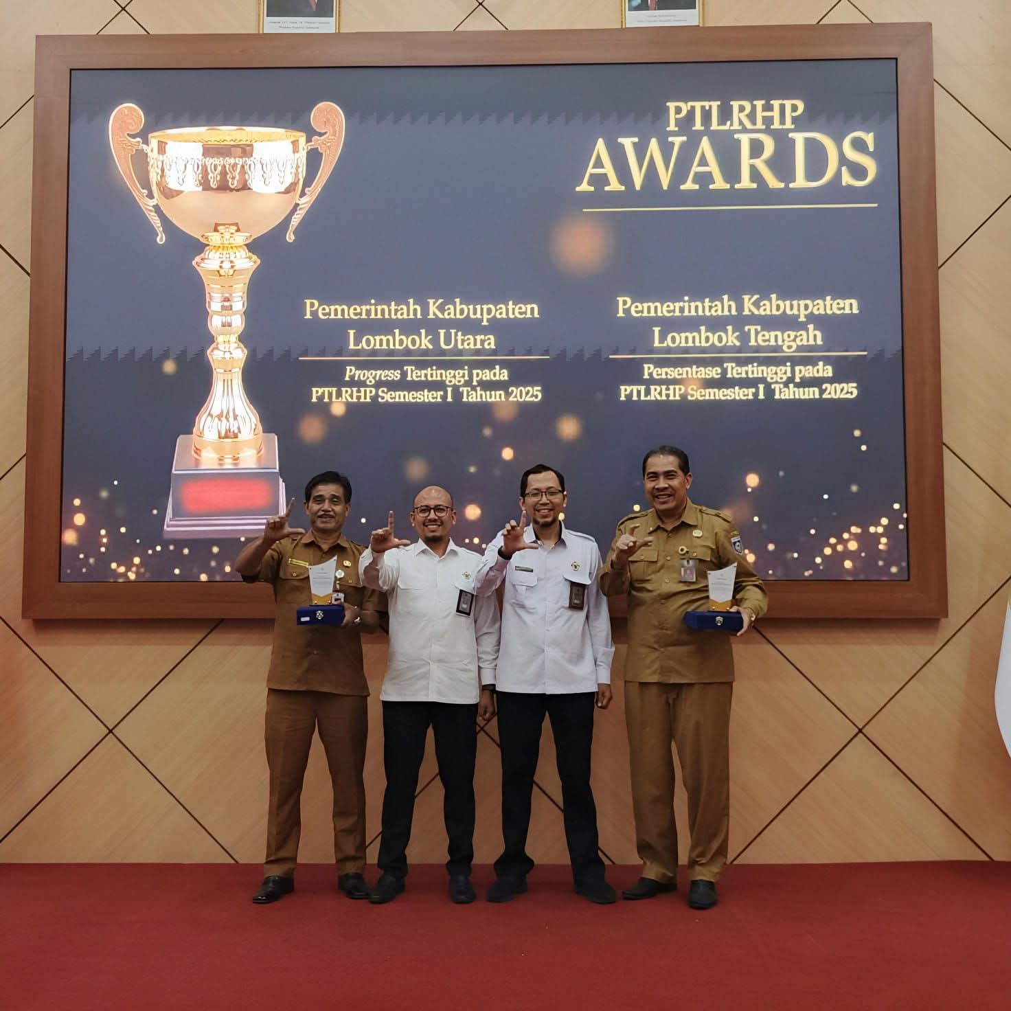 KLU Raih Penghargaan Daerah dengan Peningkatan PTL RHP Paling Progresif di NTB