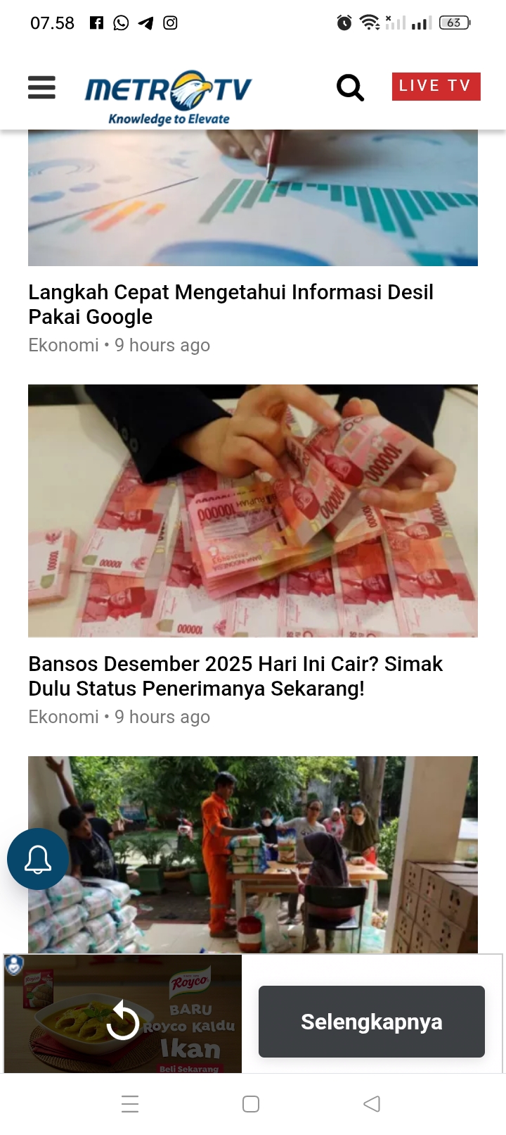 Ada 4 Bansos bakal cair di Bulan Desember yang dijumlahkan cukup untuk simpanan kebutuhan sehari-hari selama dua bulan.