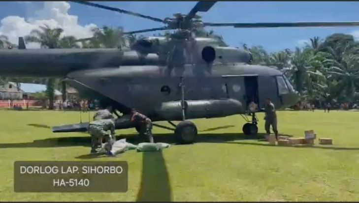 Operasi udara BNPB berlangsung intensif jangkau wilayah terdampak terputus akses darat. Bantuan logistik diterjunkan menggunakan helikopter menuju Kabupaten Tapanuli Tengah, dan Tapanuli Utara, (9/12)