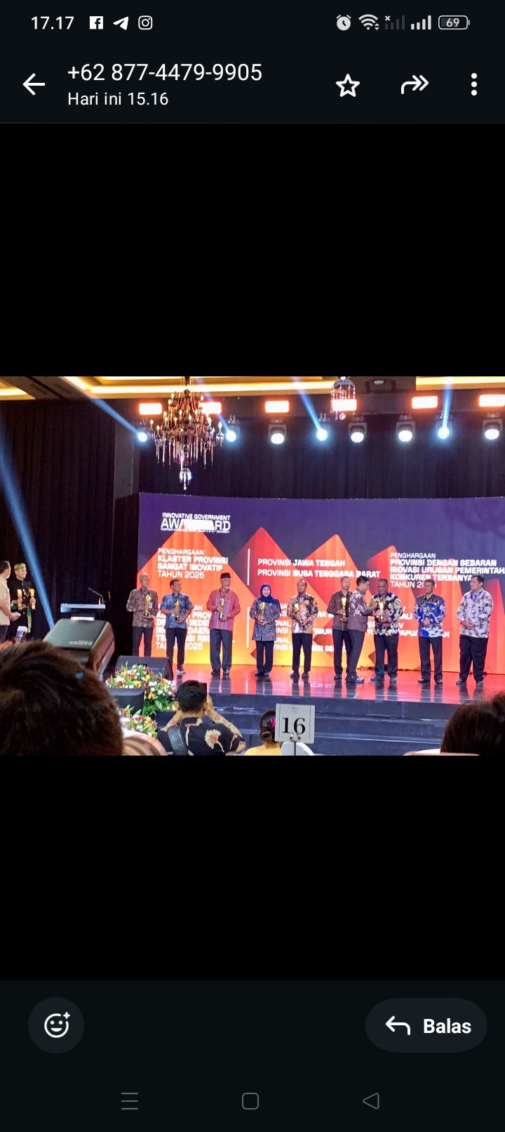 Penganugerahan IGA 2025 ini digelar Kementerian Dalam Negeri setiap tahunnya demi memberikan apresiasi bagi Provinsi dan Kabupaten/Kota yang konsent melakukan berbagai inovatif di daerah.