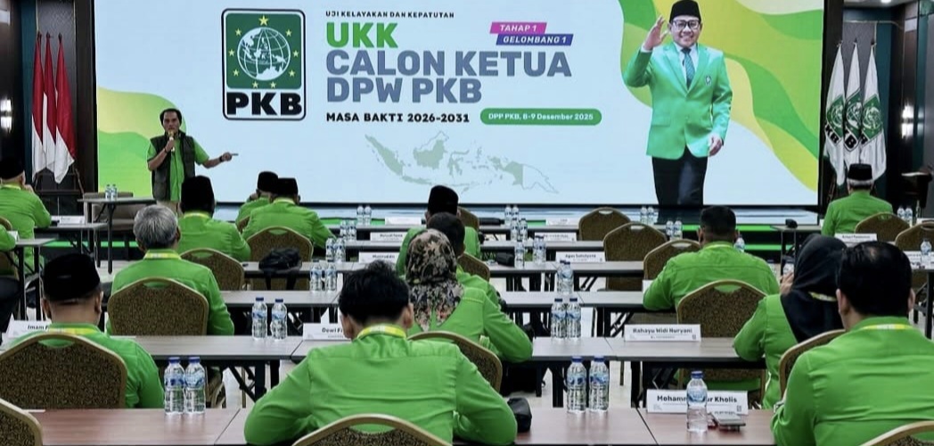 Para calon ketua DPW PKB se-Indonesia mengikuti UKK di kantor DPP PKB, Jakarta, Selasa (9/12). UKK juga diikuti lima calon ketua DPW PKB NTB.