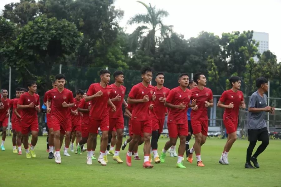 Para pemain Timnas Indonesia U22.
