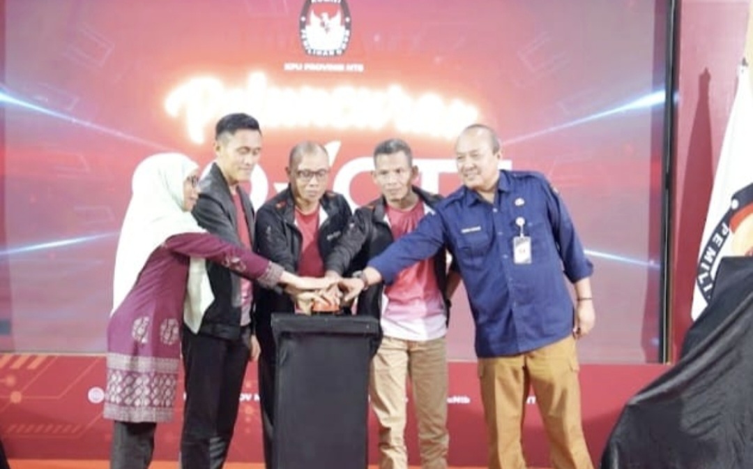 KPU NTB saat peluncuran program Go Vote sebagai media dalam pemutakhiran data pemilih berkelanjutan (PDPB) dan edukasi pemilih berkelanjutan.